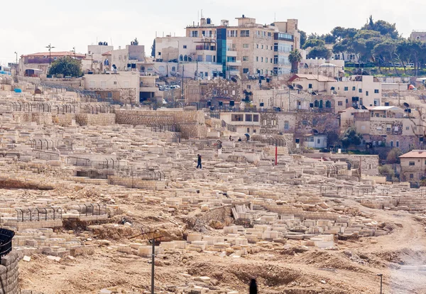 Alter friedhof am olivenberg, jerusalem — Stockfoto