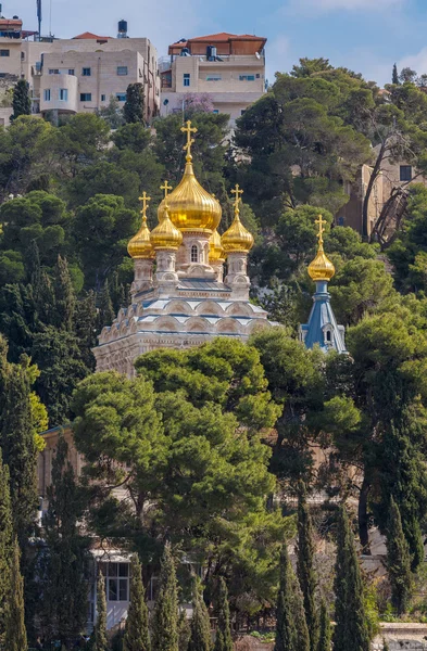 Convento di Maria Maddalena sul Monte degli Ulivi, Gerusalemme — Foto Stock