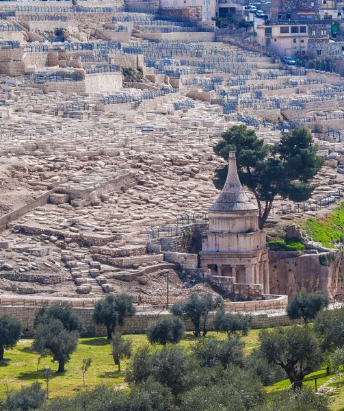 Ancient Cemetery at Olives Mountain, Jerusalem — Stock Photo, Image