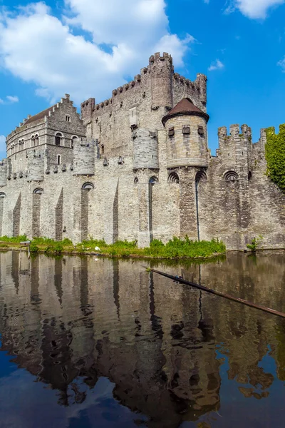 Średniowieczny zamek, Gandawa, Belgia — Zdjęcie stockowe