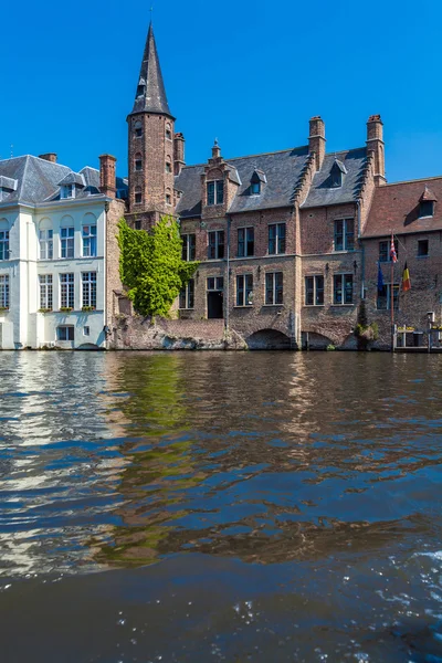 Antigas Casas de Bruges, Bélgica — Fotografia de Stock