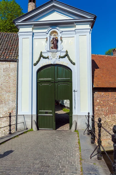 Beguinage 建筑群，布鲁日比利时 — 图库照片