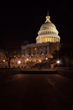 capitol Binası gece, washington dc, ABD