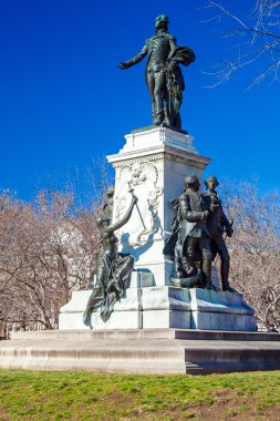 Marquis de Lafayette (1891 inşa) heykeli, Washington Dc, 