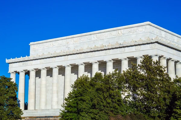 Pomnik Lincolna w lato, Washington Dc, Stany Zjednoczone Ameryki — Zdjęcie stockowe