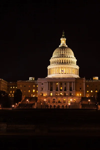 Hauptstadtgebäude bei Nacht, Washington DC, USA — Stockfoto