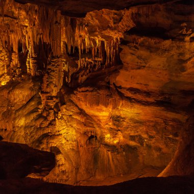 Sarkıt ve dikitler Luray, mağara, Virginia, ABD