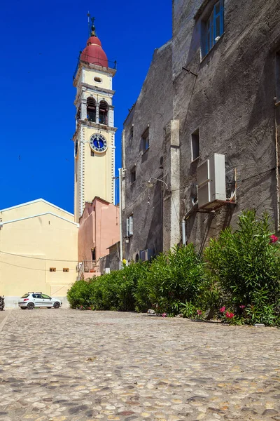 Kirche des Heiligen Spiridon von Trimythen, Korfu — Stockfoto