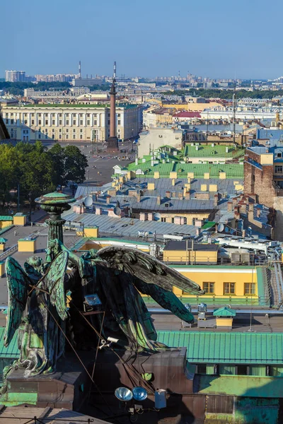 Vista aérea da Catedral Isaac, São Petersburgo — Fotografia de Stock