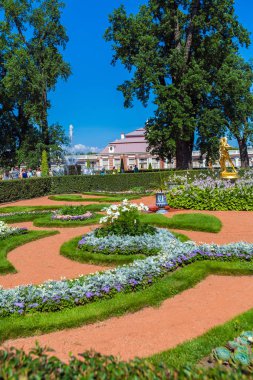 Saint Petersburg, Rusya - 27 Temmuz 2014: Turist yürüyüş yakınındaki