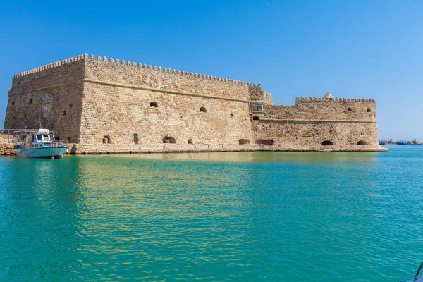 Heraklion port i fortecę, Crete — Zdjęcie stockowe