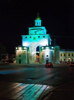 Golden Gate gece, Vladimir, Rusya Federasyonu