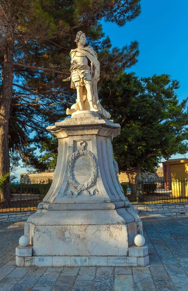 Denkmal für Schulenburg, Stadt Korfu — Stockfoto