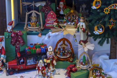 Obberamergau, Almanya - 15 Ekim 2017: Geleneksel porselen 