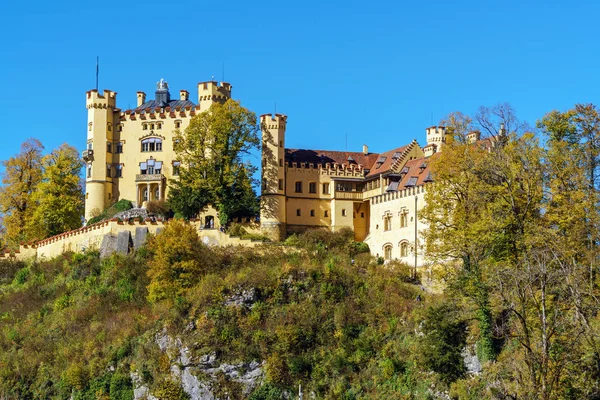 Βαυαρία, Γερμανία - 15 Οκτωβρίου 2017: Κάστρο Hohenschwangau, παι — Φωτογραφία Αρχείου