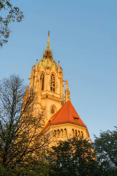 Iglesia de San Pablo cerca de Theresianwiese, Munich, Alemania —  Fotos de Stock