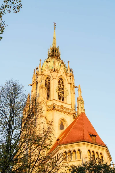 Igreja de São Paulo perto de Theresianwiese, Munique, Alemanha — Fotografia de Stock