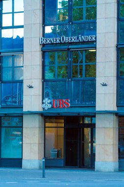 Interlaken, İsviçre - 17 Ekim 2017: Bir şube