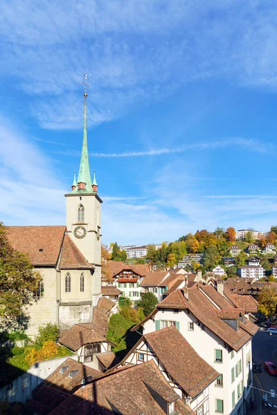 Ponte sulla chiesa di Aare e Nydegg, Berna, Svizzera — Foto Stock