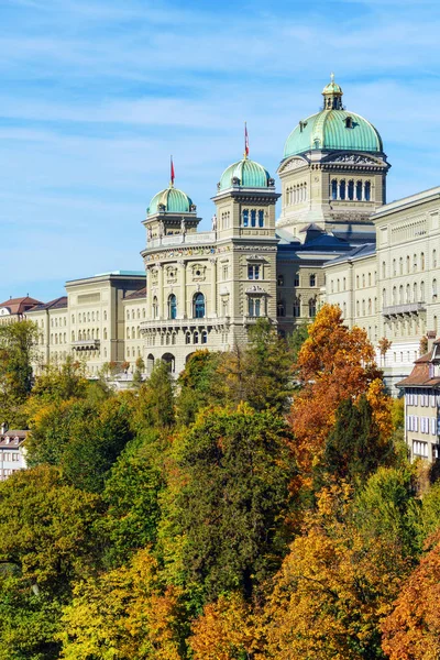 Palacio Federal (1902) o edificio del Parlamento, Berna, Suiza — Foto de Stock