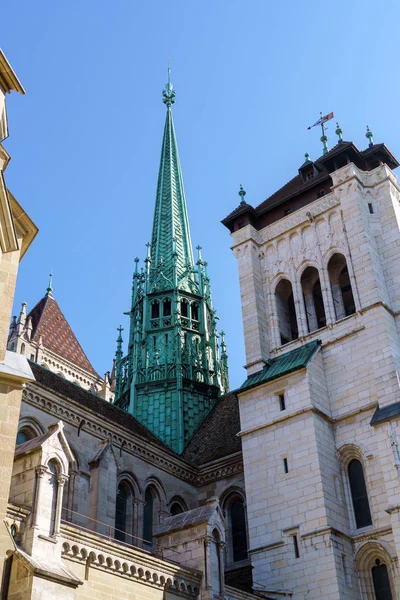 The St. Pierre Cathedral, adopted home church of John Calvin, Ge — Stock Photo, Image