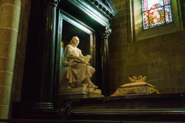 Geneva, İsviçre - 18 Ekim 2017: İç St Pierre c