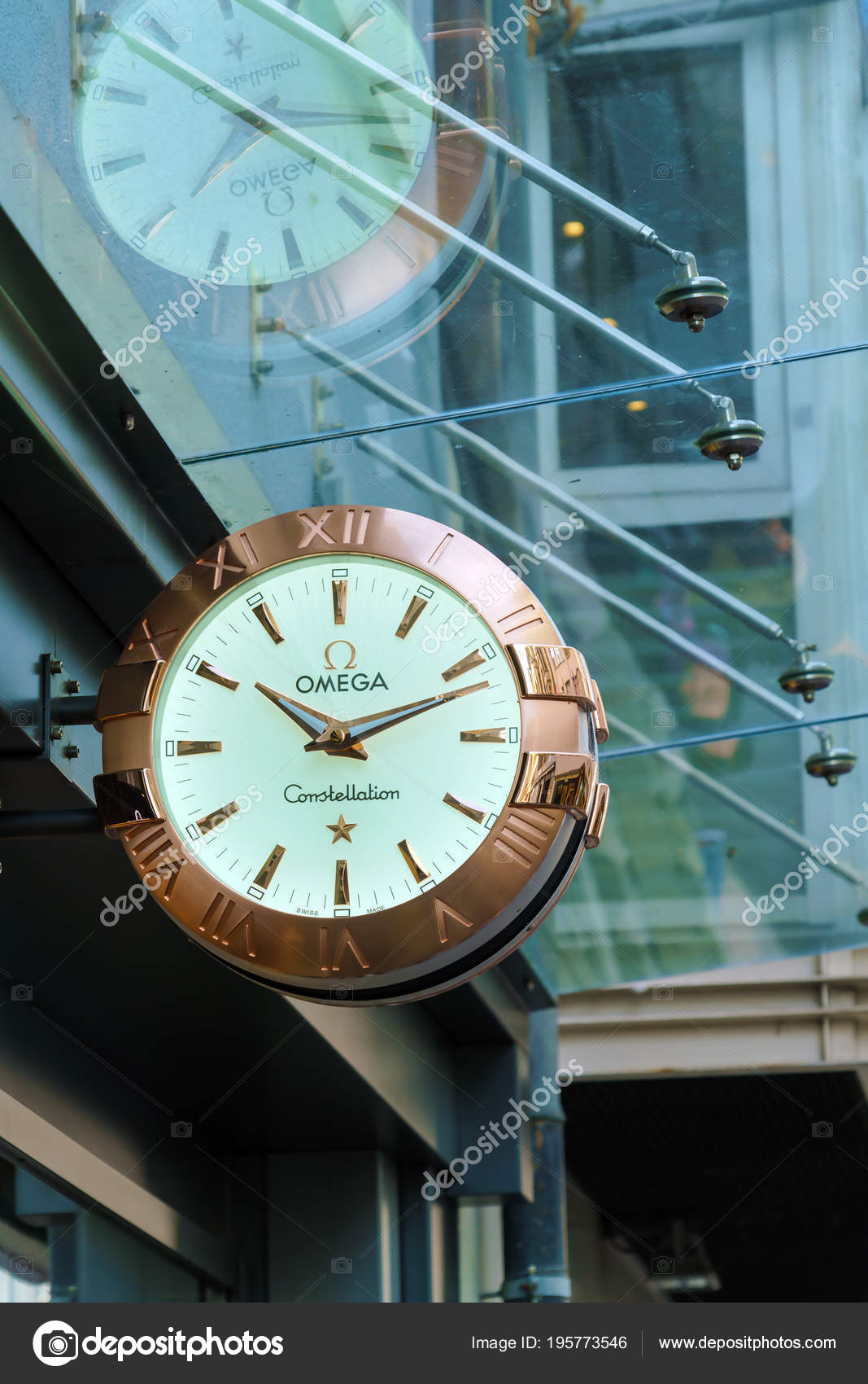 omega wall clock