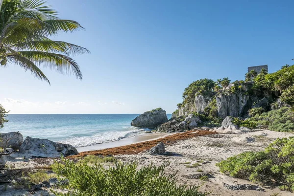 Tulum Μάγια ερείπια — Φωτογραφία Αρχείου