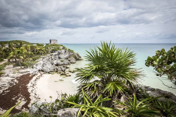 Ruiny Majów Tulum — Zdjęcie stockowe