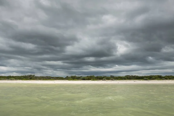 Celestun shore view from boat — Stock Photo, Image