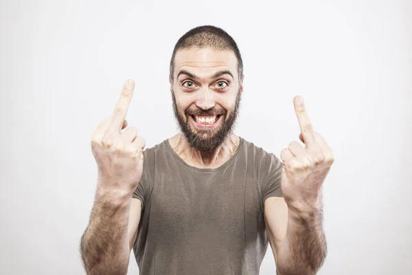 Handsome bearded man Stock Photo