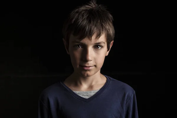 Serious young boy Stock Image