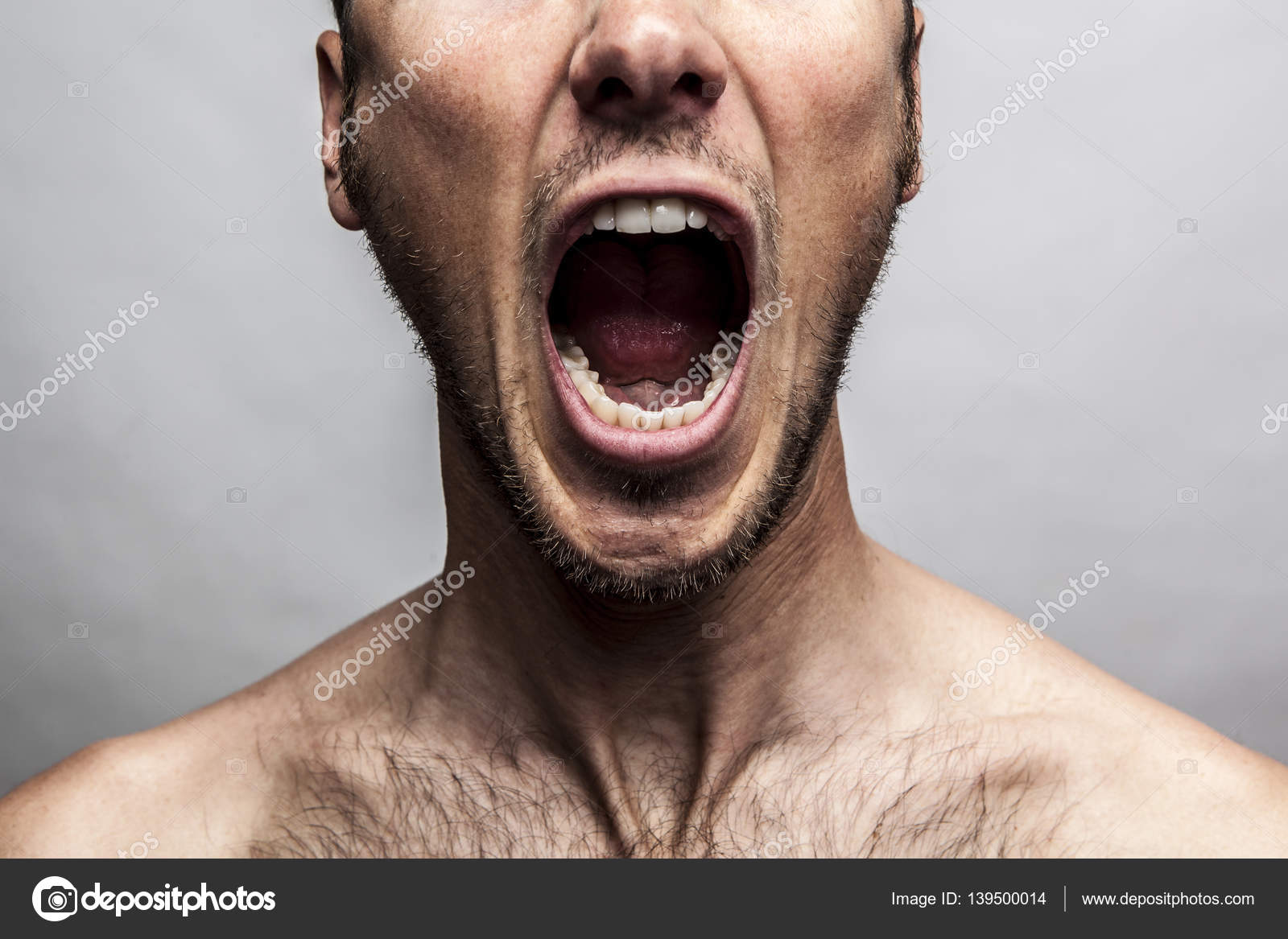 Image of screaming face