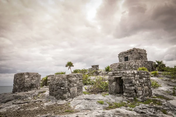 Ruiny Majów Tulum — Zdjęcie stockowe