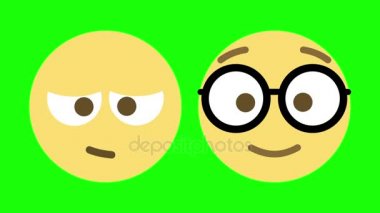 Uykulu ve Nerdy için iki Emoji animasyonlar