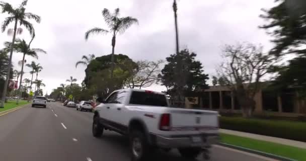 Driver's Perspective on the Streets of Coronado Island — Stock Video