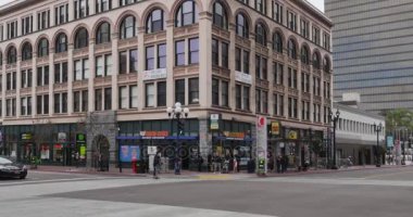 Köşe iş atış San Diego Gaslamp Quarter içinde kurulması
