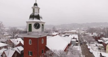 Hava kış St. John's Lutheran Church görüntüsünü oluşturma