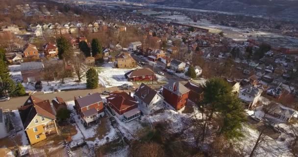 Pas kemer toplum yavaş hareket ters hava kış görünümü — Stok video