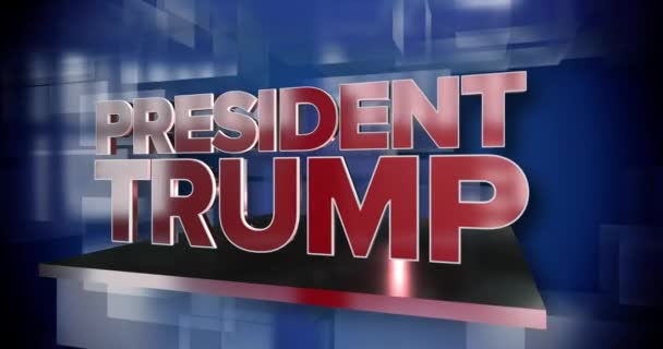Dinamik Başkan koz haber başlık sayfası — Stok video