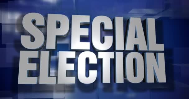 Dynamic Special Election Notizie Transizione e frontespizio — Video Stock