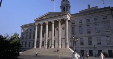 Gün çekim Brooklyn Borough Hall kurulması açılı