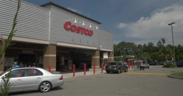 Wilmington Mayıs 2017 Oluşturmak Costco Büyük Bir Kutu Mağazası Kadeh — Stok video