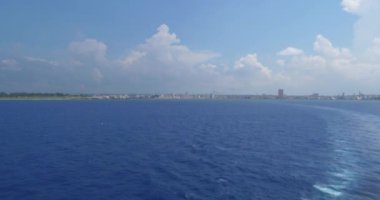 Havana Küba kıyı şeridi geniş kurulması atış