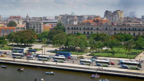 Havana Kuba Juli 2017 Eine Langsam Sich Bewegende Großformatige Einspielung — Stockvideo
