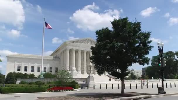 Perfil Perspectiva de condução fora do Supremo Tribunal — Vídeo de Stock