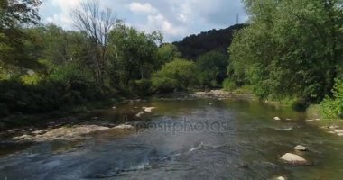 Düşük hava ters görünümü küçük Deresi'nin Batı Pennsylvania Vadisi