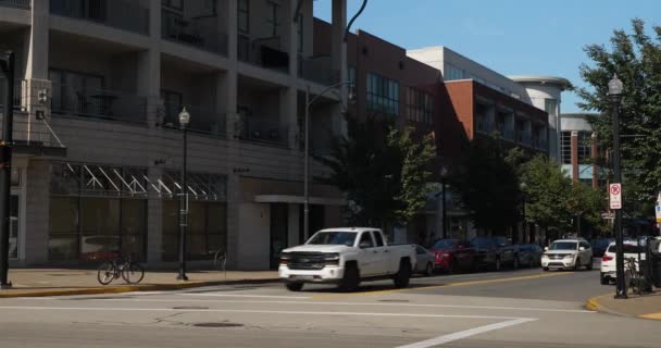 Day Establishing Shot Distrito do lado sul de Pittsburgh — Vídeo de Stock