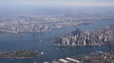 Manhattan Adası'nın hava kurulması atış