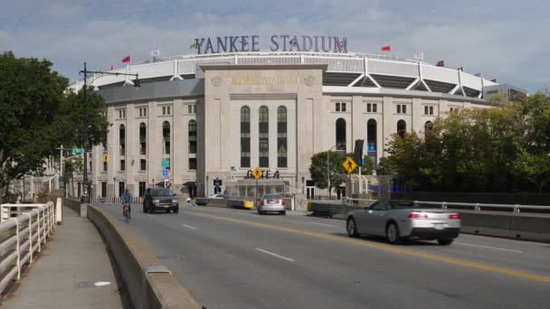 Verano diurno Estableciendo la toma del estadio Yankee — Vídeo de stock